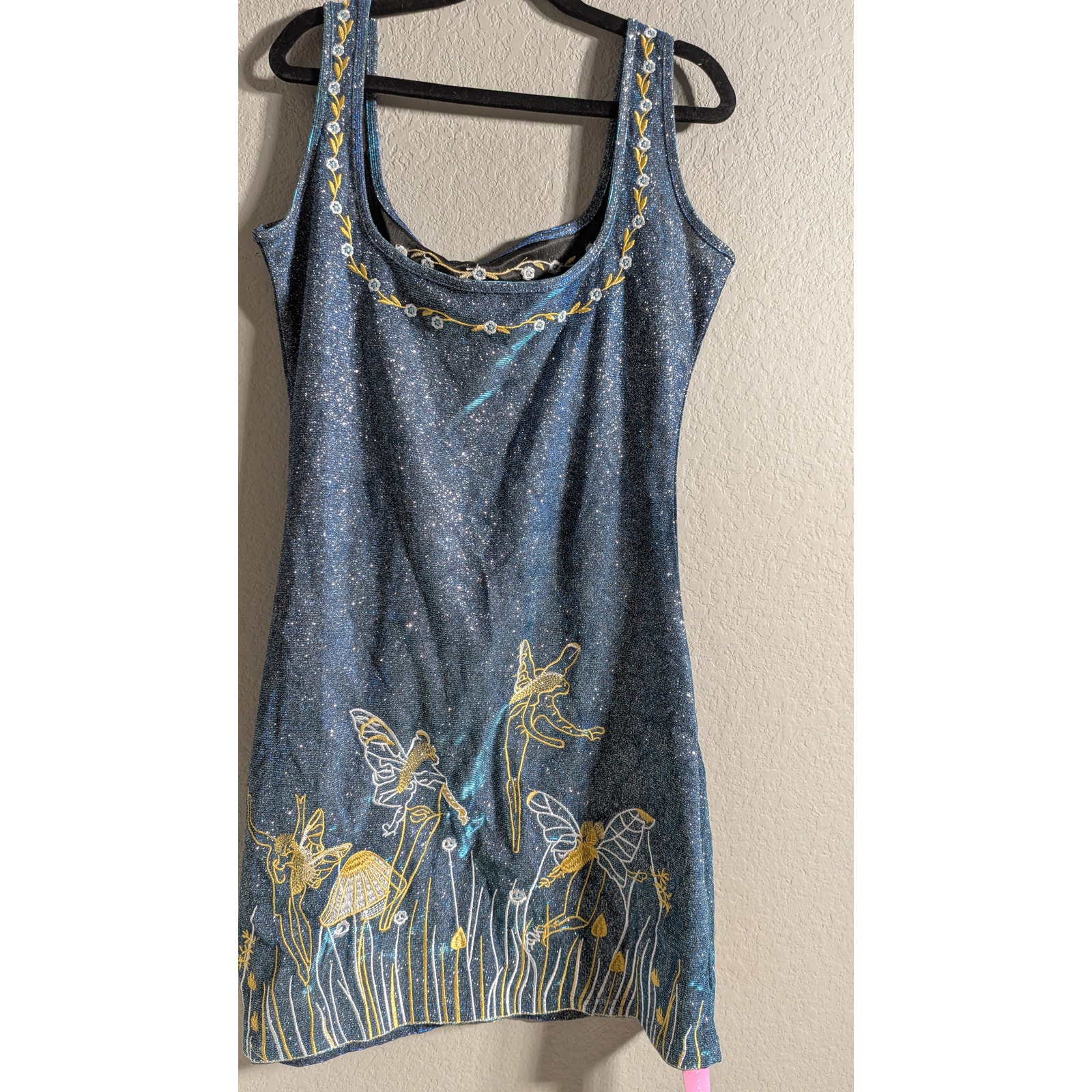 Nwt Lavish Ivy Sparkly Fairy Mushroom Mini Dress Y2k Fairycore Small — image 7 of 8
